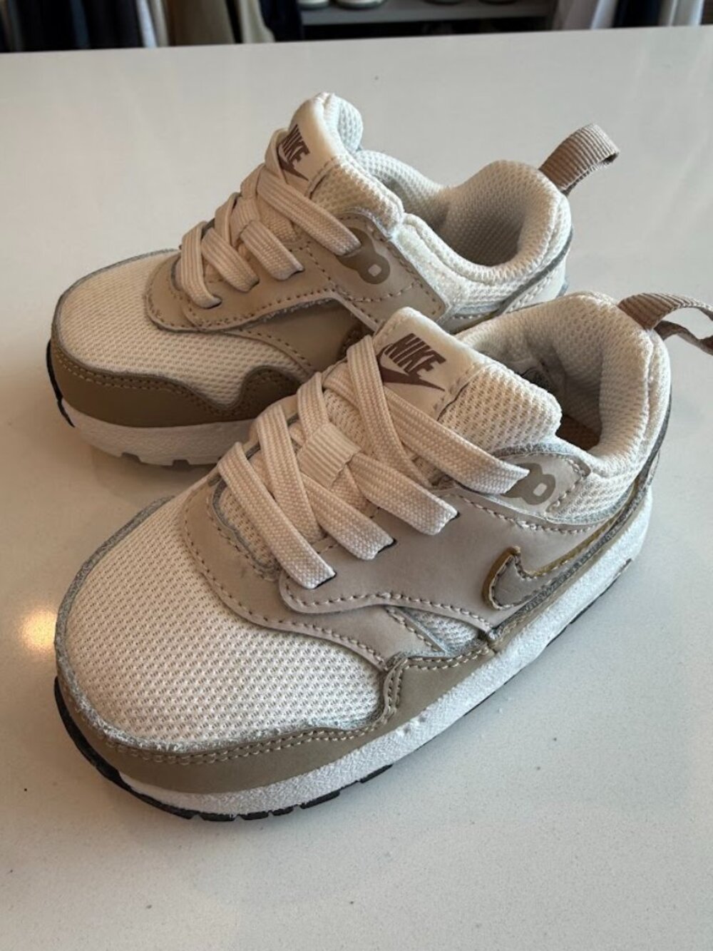 Toddler 5C Nike Air Max 1 EasyOn Beige